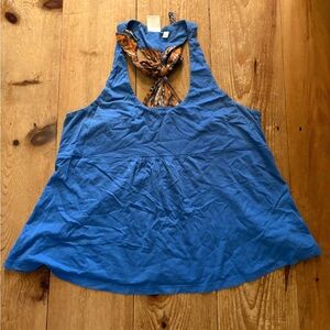 Eloise babydoll racerback top, size small